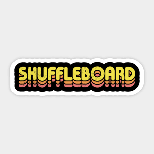 Retro Shuffleboard Sticker